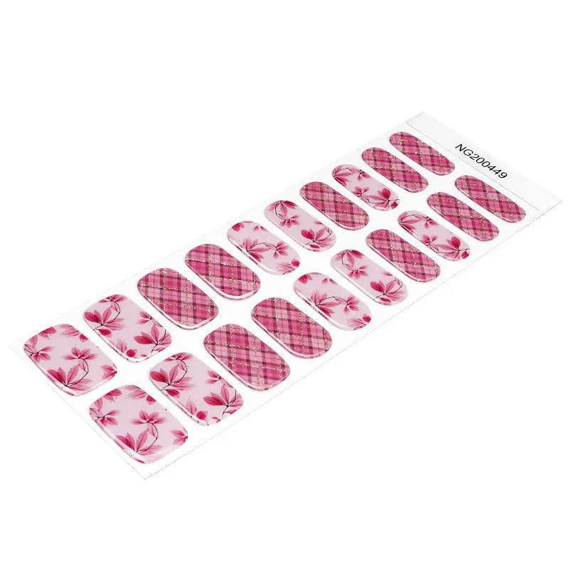 Stickers Plaid Designs — Semi-Cured Gel Nail Wraps