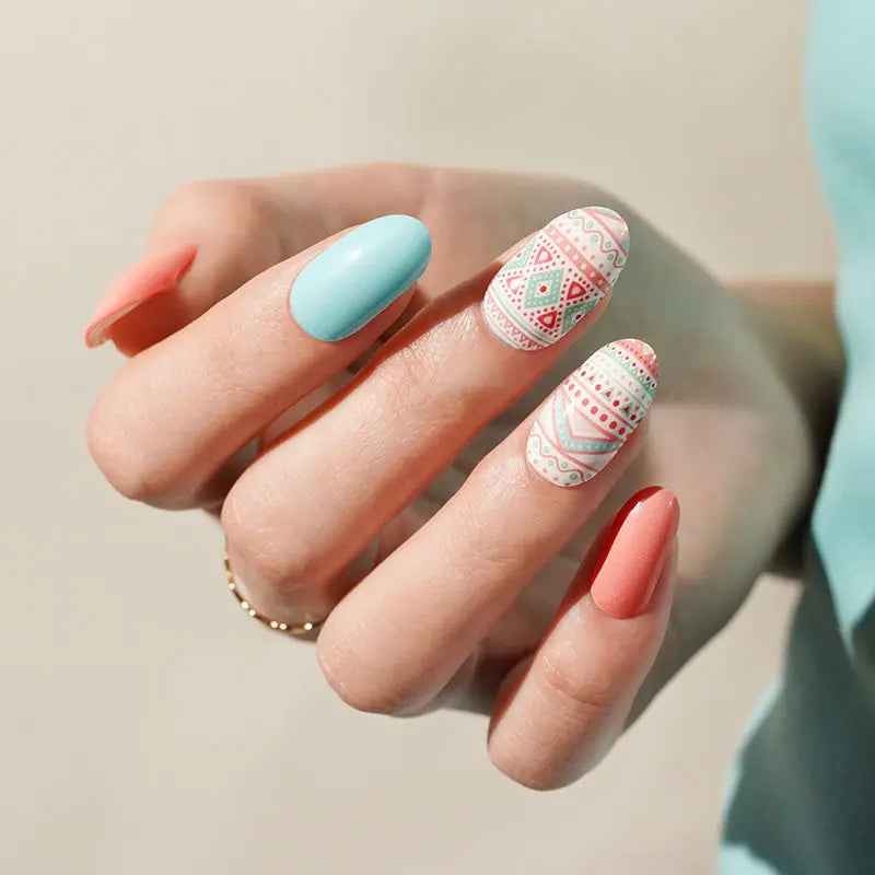 Stickers Retro Strips — Semi-Cured Gel Nail Wraps