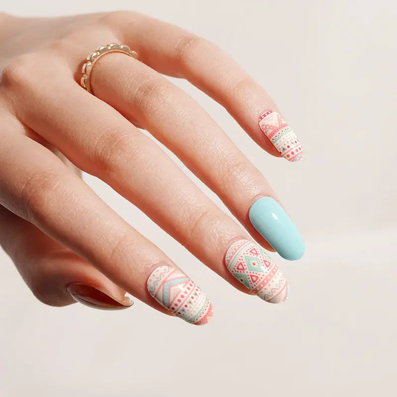 Stickers Retro Strips — Semi-Cured Gel Nail Wraps