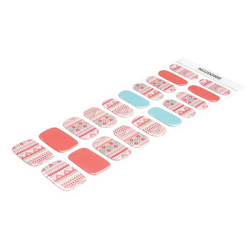 Stickers Retro Strips — Semi-Cured Gel Nail Wraps
