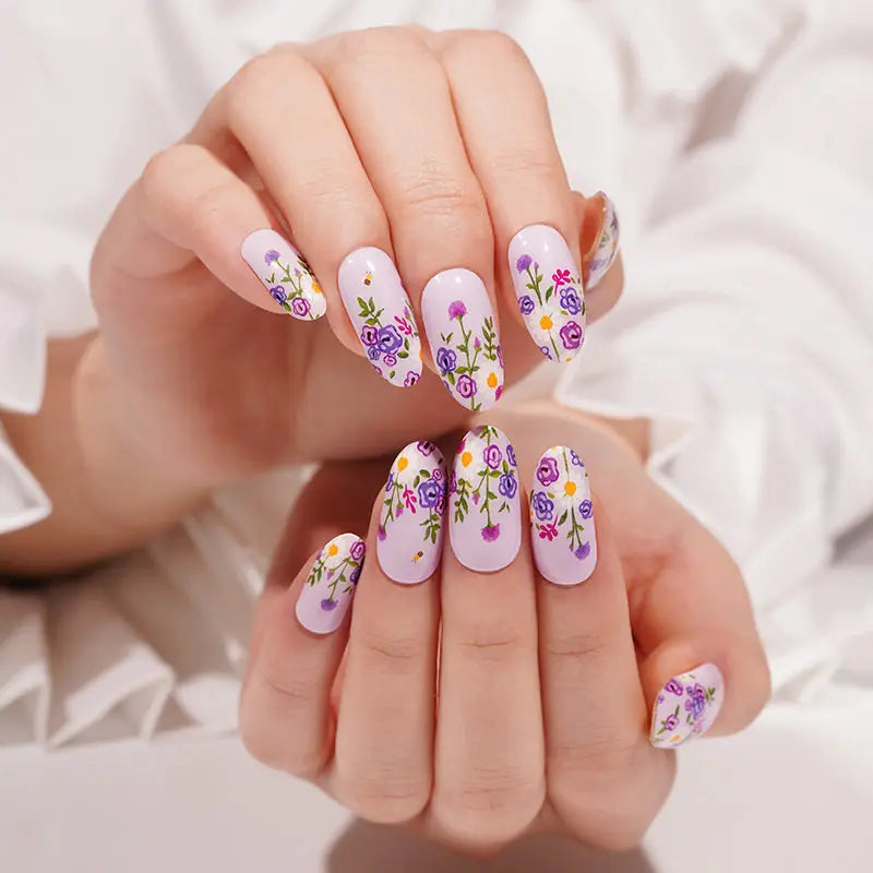 Stickers Violet Arcanum Strips — Semi-Cured Gel Nail Wraps