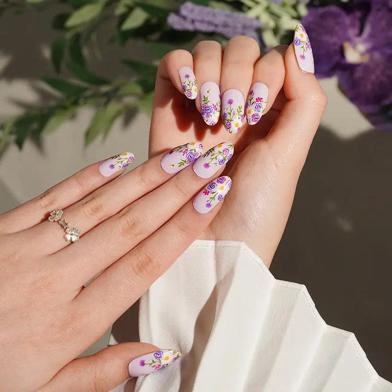 Stickers Violet Arcanum Strips — Semi-Cured Gel Nail Wraps