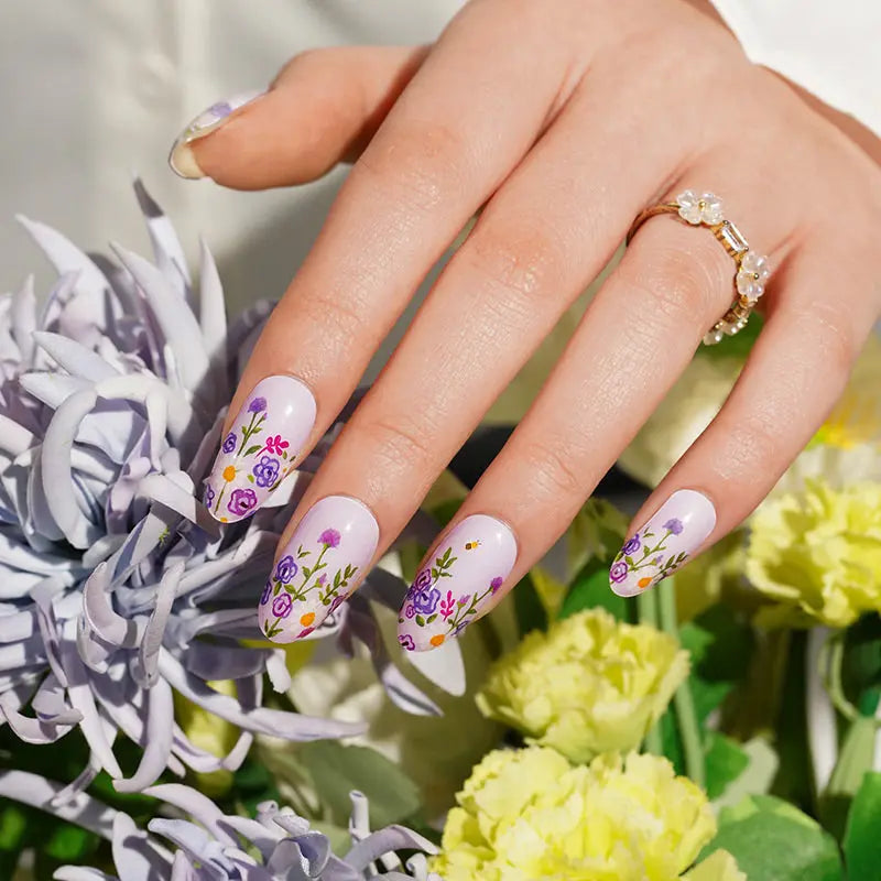 Stickers Violet Arcanum Strips — Semi-Cured Gel Nail Wraps