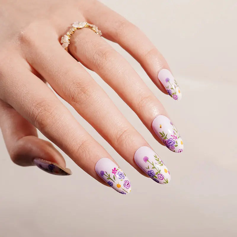 Stickers Violet Arcanum Strips — Semi-Cured Gel Nail Wraps