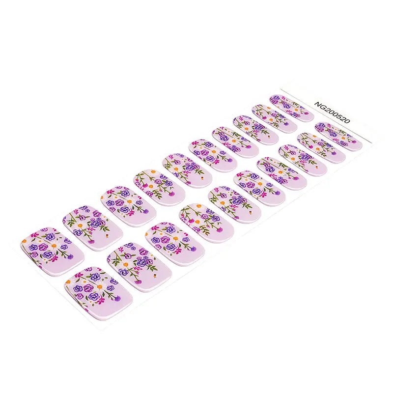 Stickers Violet Arcanum Strips — Semi-Cured Gel Nail Wraps