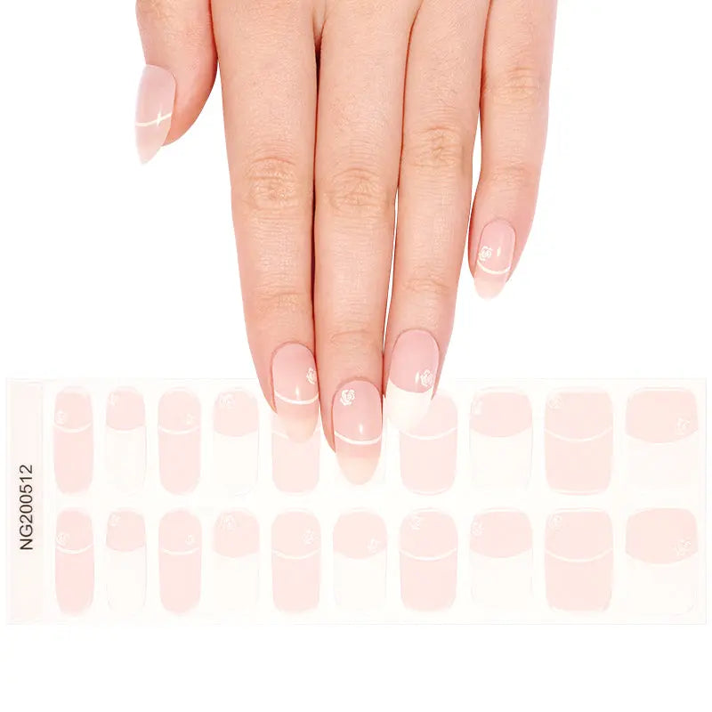 Stickers French Gel Designs — Semi-Cured Gel Nail Wraps