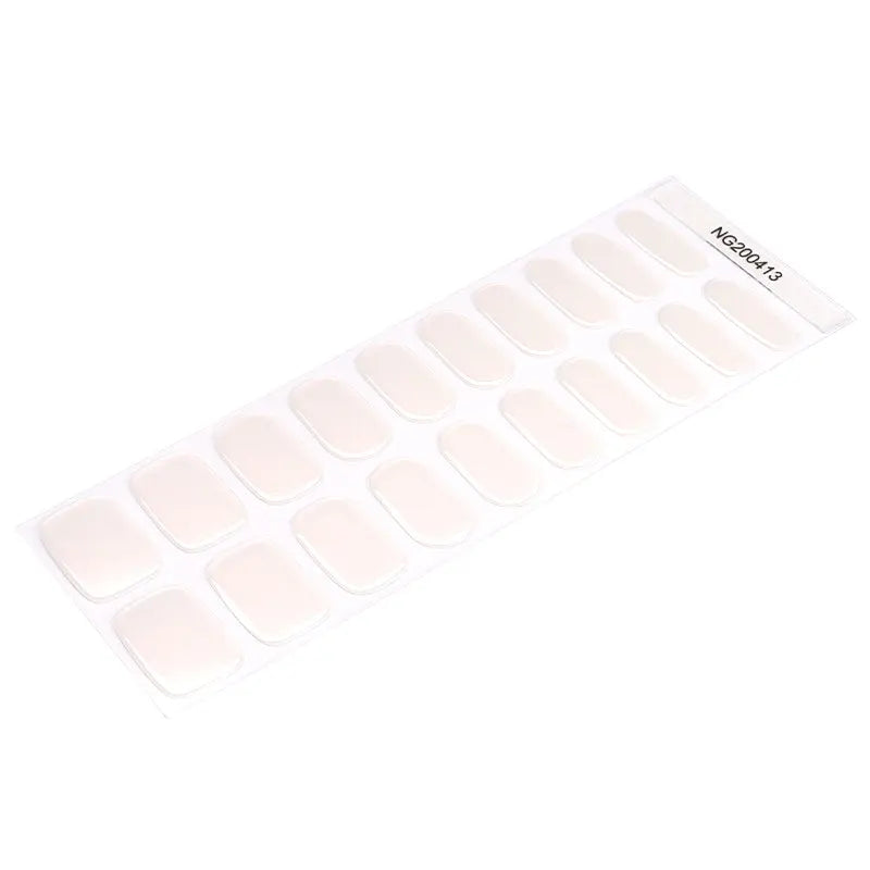 Strips Solid Color Gel Stickers — Semi-Cured Gel Nail Wraps