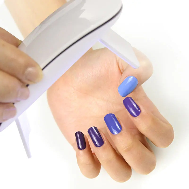 Blue Gradient — Semi-Cured Gel Nail Wraps