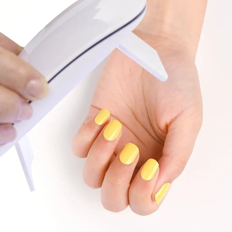 Lemon Yellow — Semi-Cured Gel Nail Wraps