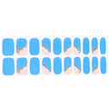 Blue Hot Stamping — Semi-Cured Gel Nail Wraps