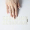 Minimalist White Stars — Semi-Cured Gel Nail Wraps
