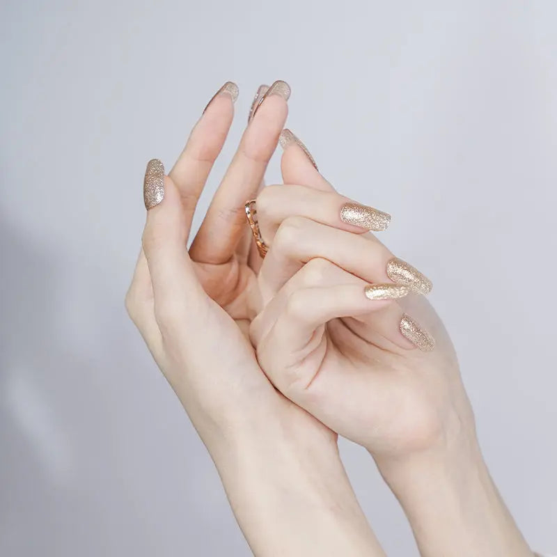 Golden Shine — Semi-Cured Gel Nail Wraps