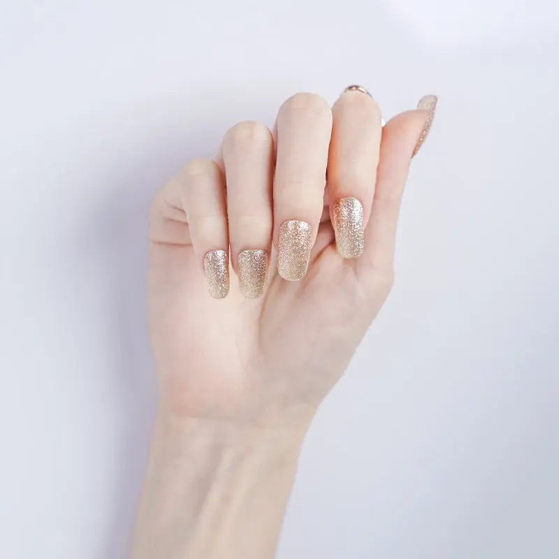 Golden Shine — Semi-Cured Gel Nail Wraps