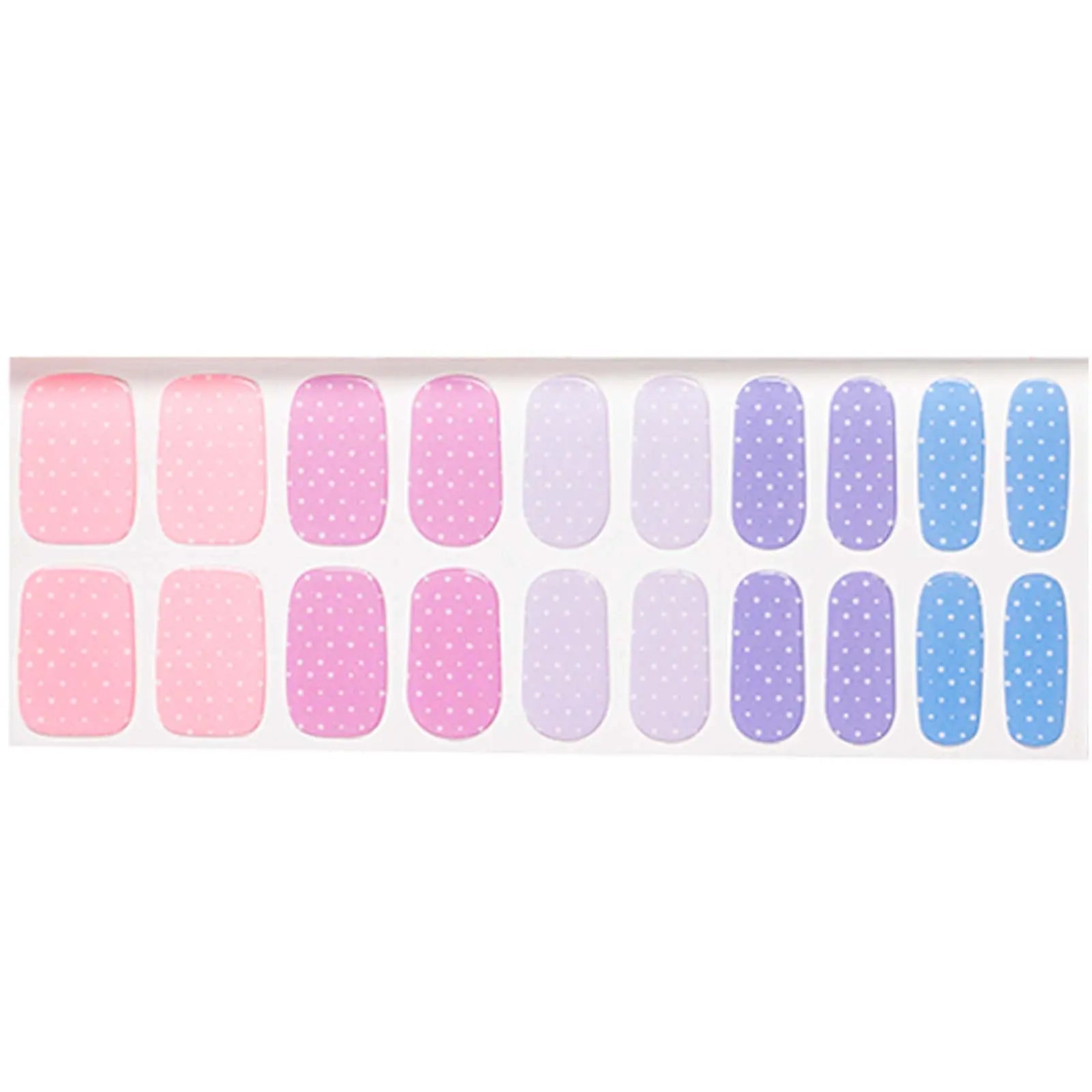 Multicolor Mini Polka Dots — Semi-Cured Gel Nail Wraps