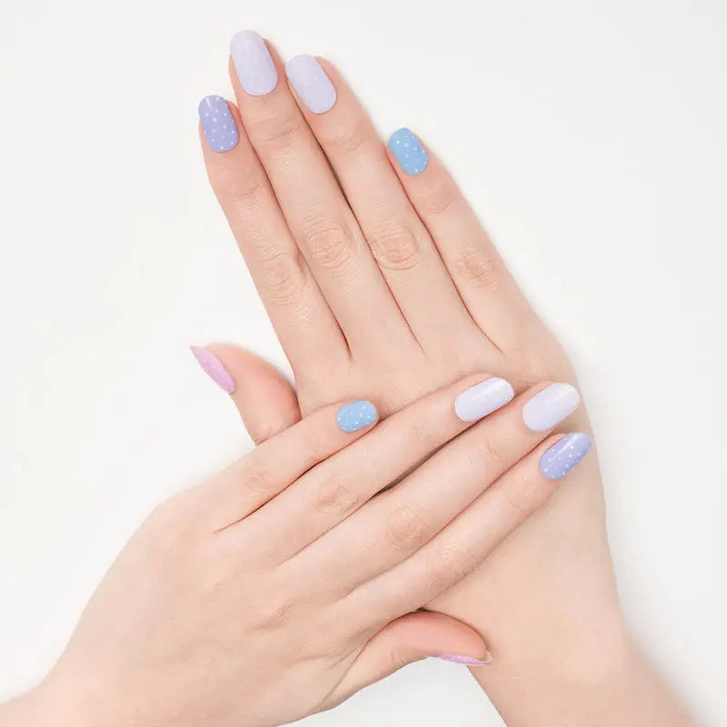 Multicolor Mini Polka Dots — Semi-Cured Gel Nail Wraps