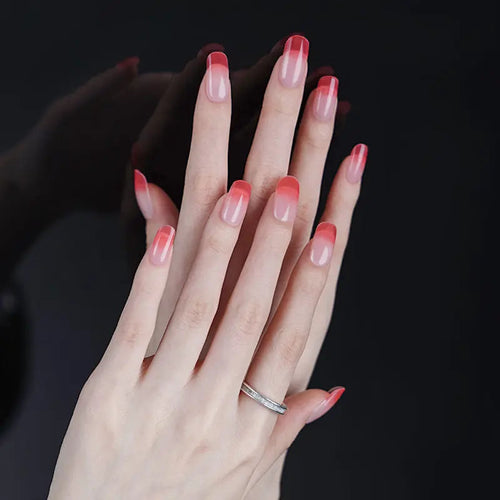 Cherry Blossom Gradient — Semi-Cured Gel Nail Wraps