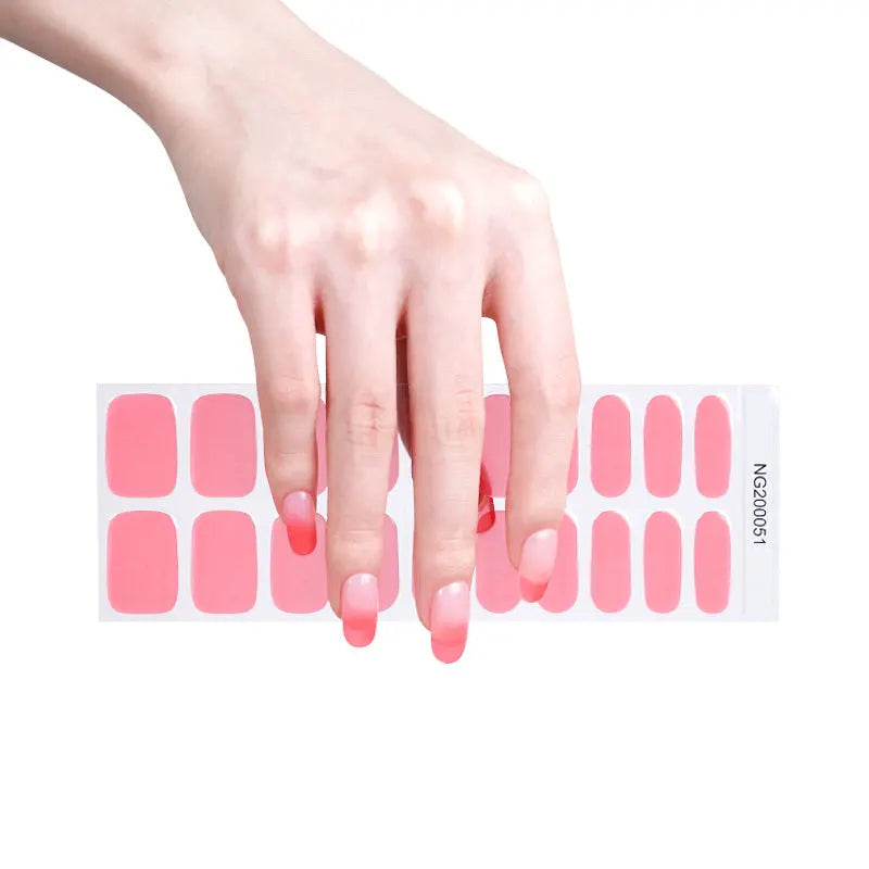 Cherry Blossom Gradient — Semi-Cured Gel Nail Wraps