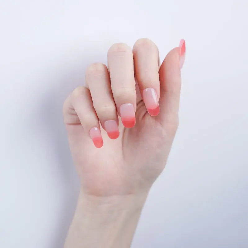 Cherry Blossom Gradient — Semi-Cured Gel Nail Wraps