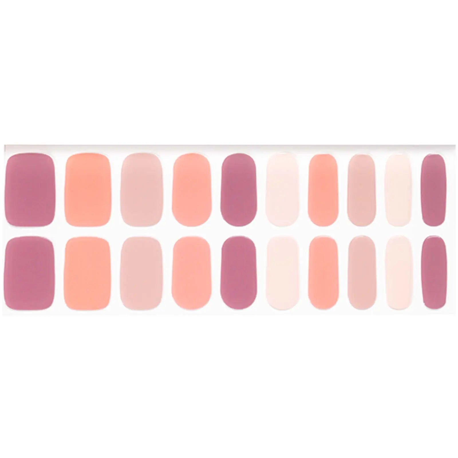 Multicolor Raspberry — Semi-Cured Gel Nail Wraps