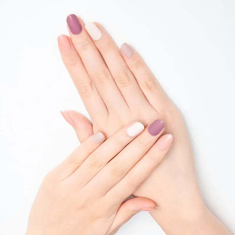 Multicolor Raspberry — Semi-Cured Gel Nail Wraps