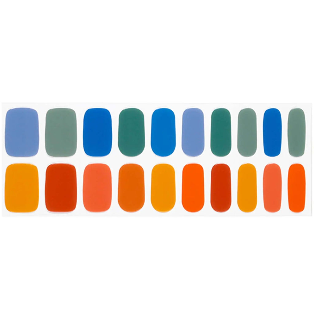 Rainbow — Semi-Cured Gel Nail Wraps