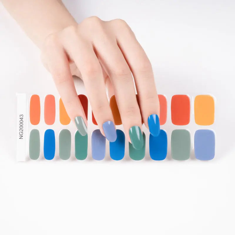 Rainbow — Semi-Cured Gel Nail Wraps