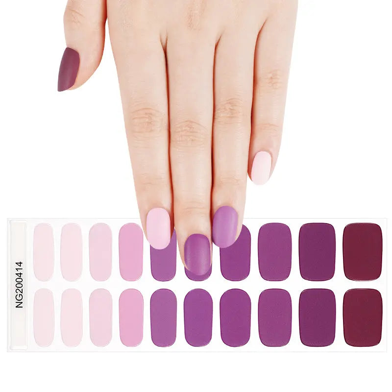 Safe And Harmless Gel Stickers For Uv Light — Semi-Cured Gel Nail Wraps