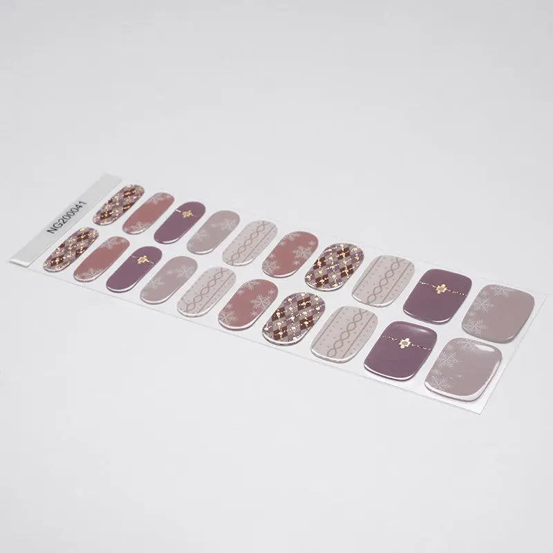 Violet Hot Stamping 105 — Semi-Cured Gel Nail Wraps