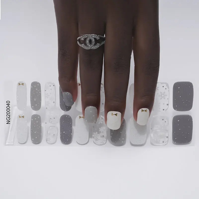 Hot Stamping Cat'S Eye — Semi-Cured Gel Nail Wraps