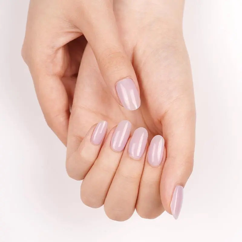 Semi-transparent Purplish Gray Gel Stickers — Semi-Cured Gel Nail Wraps