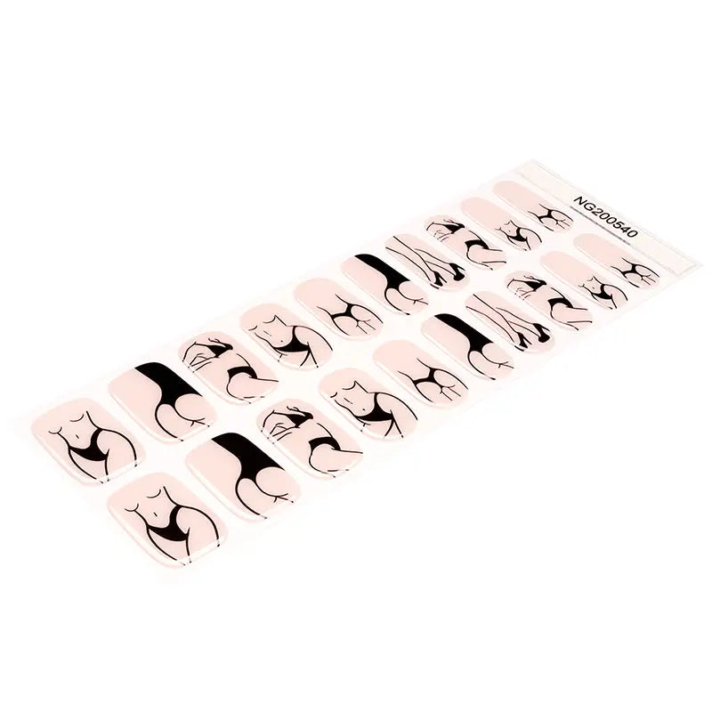 Sexy Stickers Art Strips — Semi-Cured Gel Nail Wraps