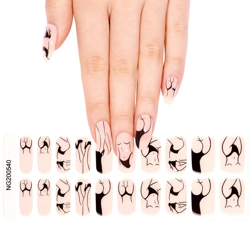 Sexy Stickers Art Strips — Semi-Cured Gel Nail Wraps