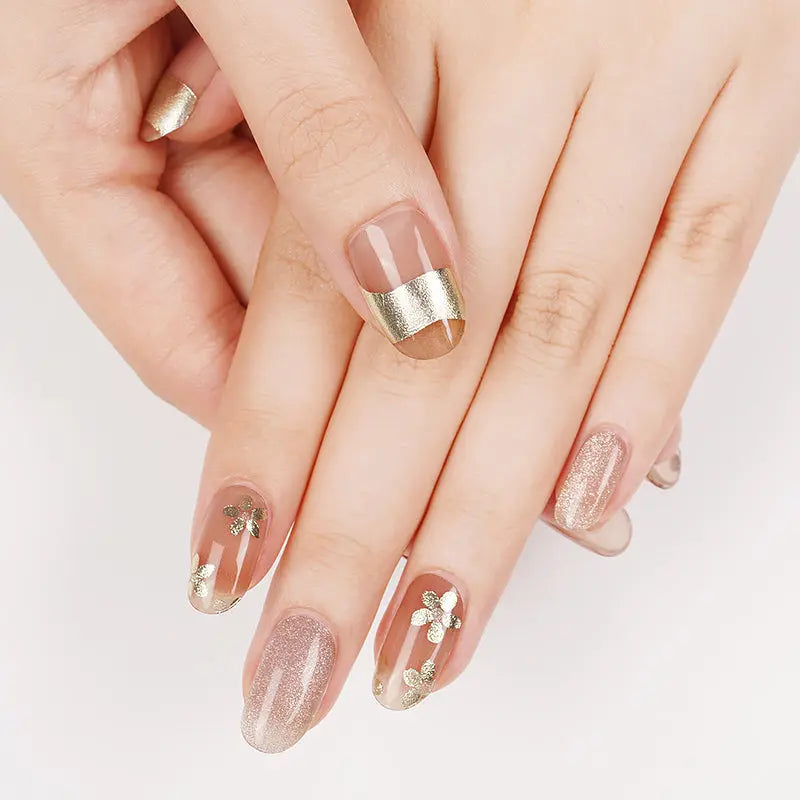 Silver Stamping Gel — Semi-Cured Gel Nail Wraps