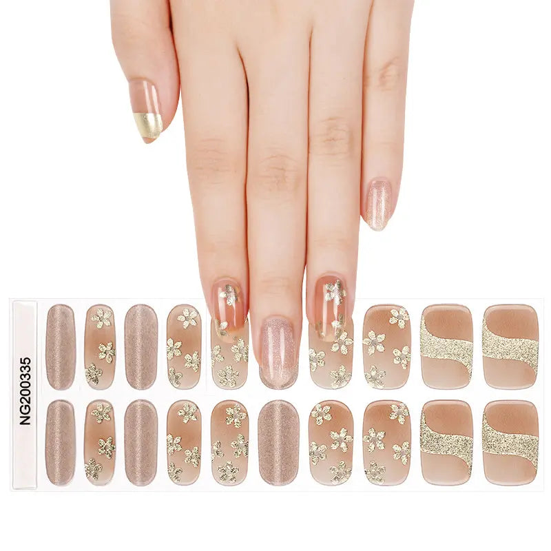 Silver Stamping Gel — Semi-Cured Gel Nail Wraps