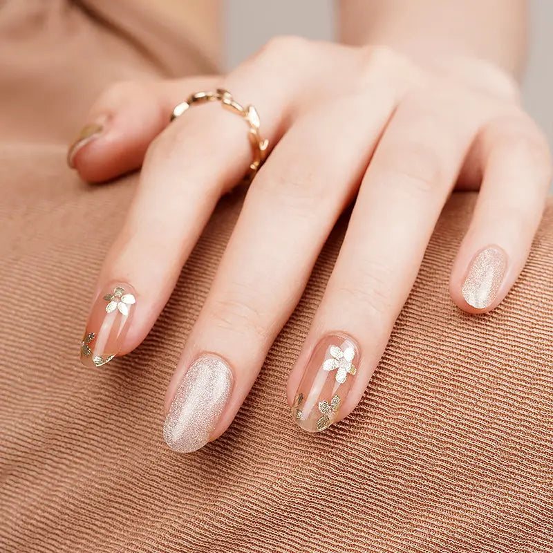 Silver Stamping Gel — Semi-Cured Gel Nail Wraps