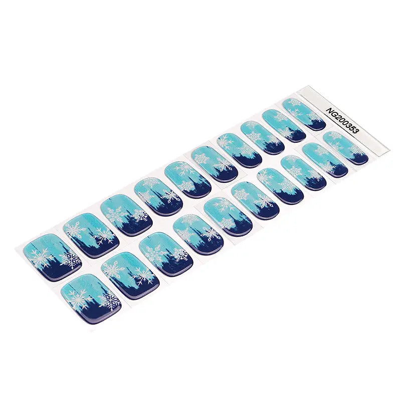Snow Mermaid Art — Semi-Cured Gel Nail Wraps