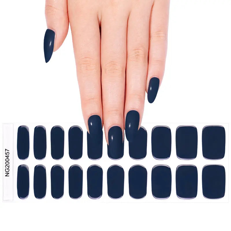 Solid Navy Designs — Semi-Cured Gel Nail Wraps