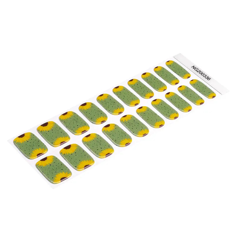 Sunflower Art — Semi-Cured Gel Nail Wraps