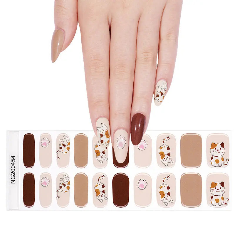 Sweet Kitten Gel Designs — Semi-Cured Gel Nail Wraps
