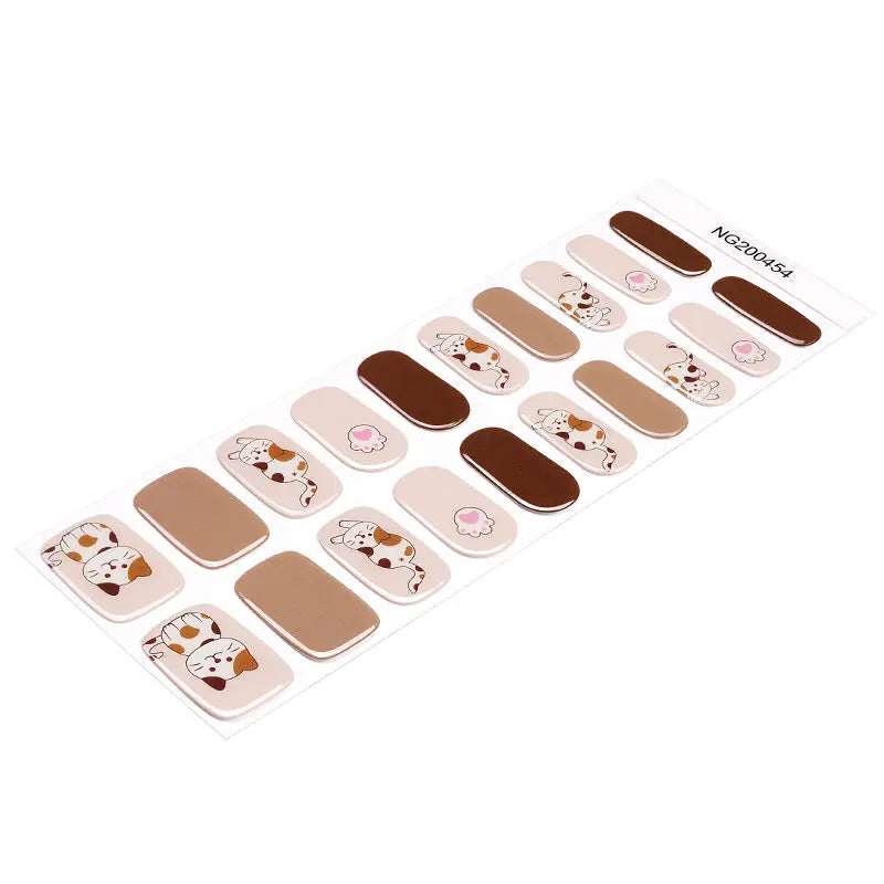 Sweet Kitten Gel Designs — Semi-Cured Gel Nail Wraps