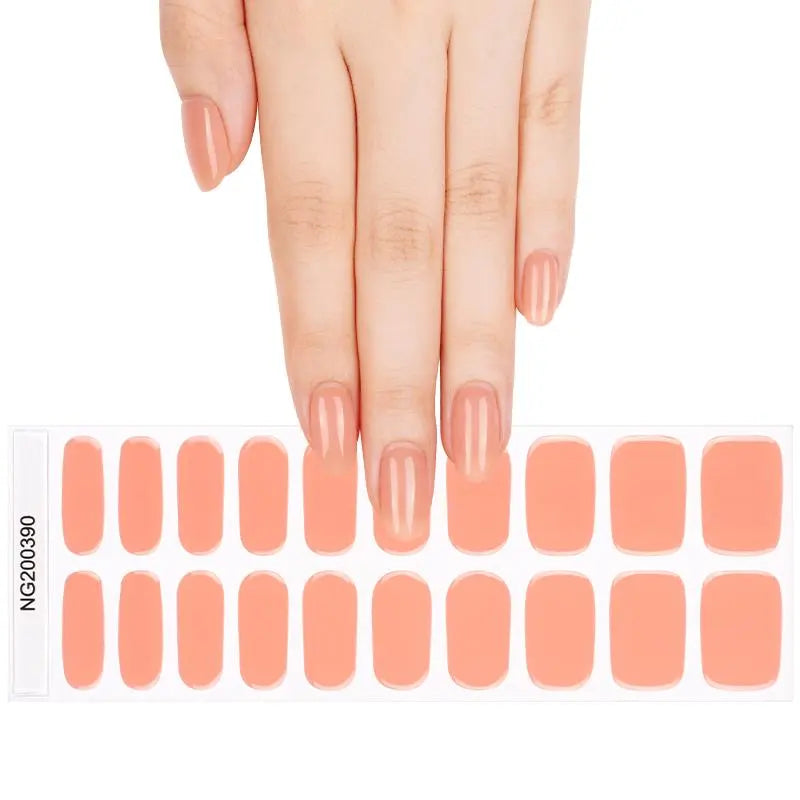 Tangerine Gel Color — Semi-Cured Gel Nail Wraps