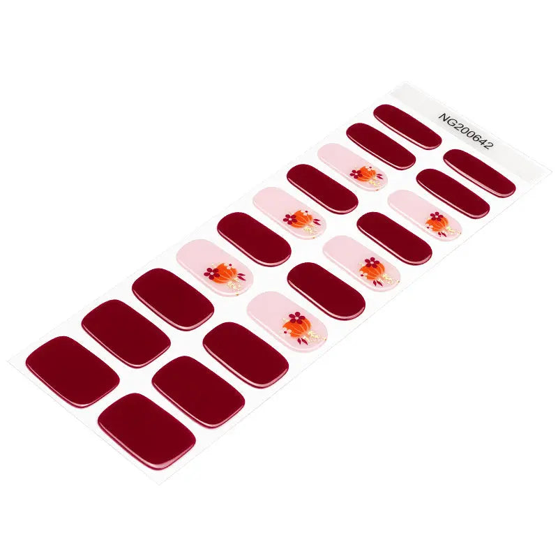 Thanksgiving Day Gel Stickers Customizable For Brands — Semi-Cured Gel Nail Wraps