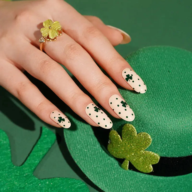 Trifolium Stickers Dot Pattern Strips — Semi-Cured Gel Nail Wraps