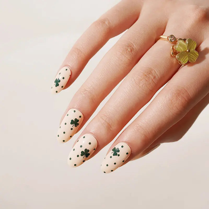 Trifolium Stickers Dot Pattern Strips — Semi-Cured Gel Nail Wraps