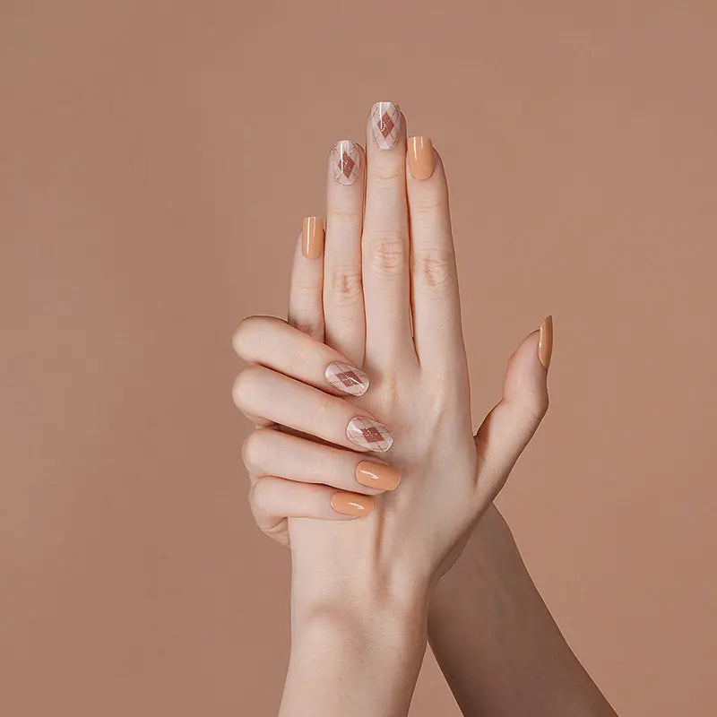 Uv Gel Stickers Vendor Diamond — Semi-Cured Gel Nail Wraps
