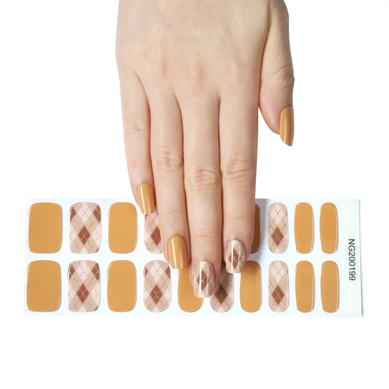 Uv Gel Stickers Vendor Diamond — Semi-Cured Gel Nail Wraps