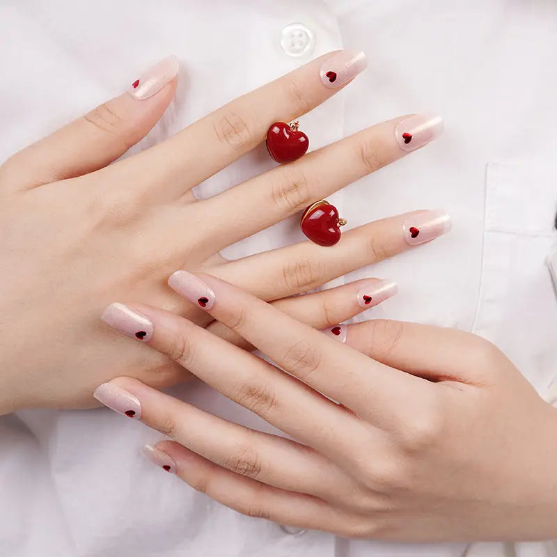 Valentine's Day Art Gel Strips — Semi-Cured Gel Nail Wraps