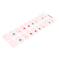 Vlentine's Day In Bulk Pink Heart Gel Sticker — Semi-Cured Gel Nail Wraps