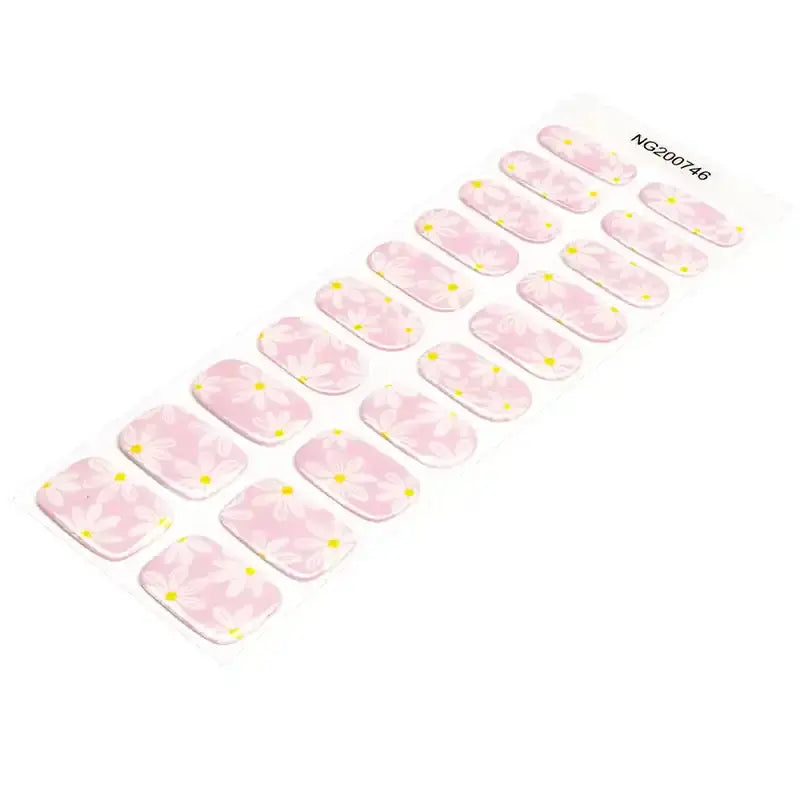 White Flower — Semi-Cured Gel Nail Wraps