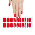 & Scarlet Snowflakes Art Gel — Semi-Cured Gel Nail Wraps